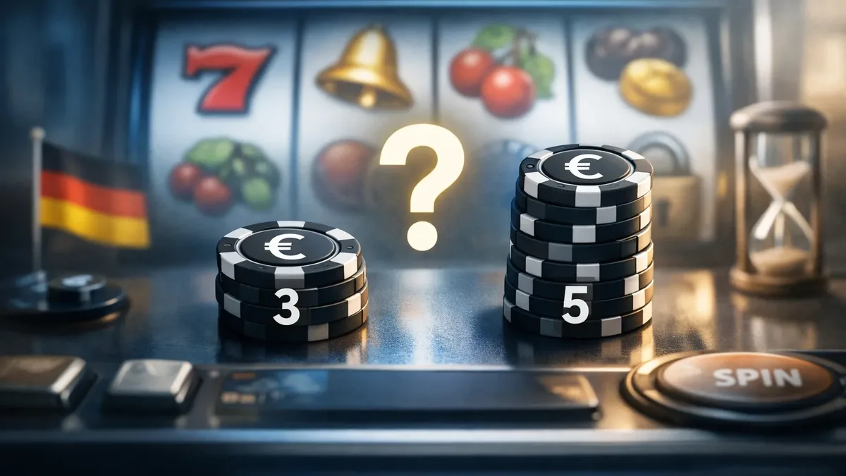Einsatzlimit bei virtuellen Automatenspielen: 3 oder 5 Euro?